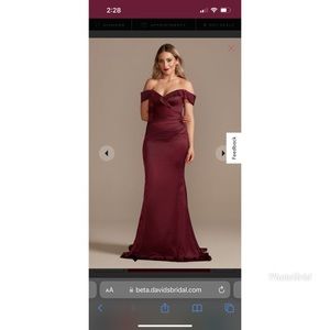 David’s Bridal Galina Signature Bridesmaid Dress.